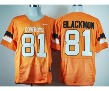 ncaa oklahoma state cowboys #81 blackmon orange