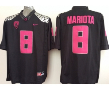 ncaa oregon ducks #8 marcus mariota black-red