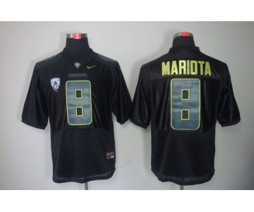 ncaa oregon ducks #8 marcus mariota black