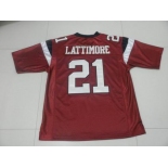 ncaa south carolina gamecocks #21 lattimore red