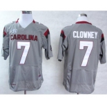 ncaa south carolina gamecocks #7 clowney grey