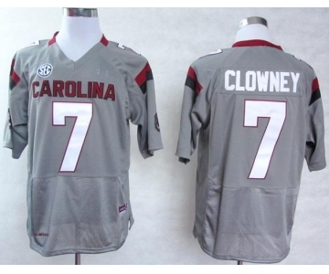 ncaa south carolina gamecocks #7 clowney grey