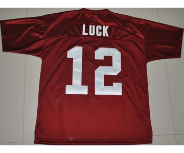 ncaa stanford cardinals #12 andrew luck red