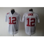 ncaa stanford cardinals #12 andrew luck white