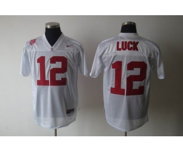 ncaa stanford cardinals #12 andrew luck white