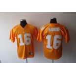 ncaa (tennessee) #16 manning orange