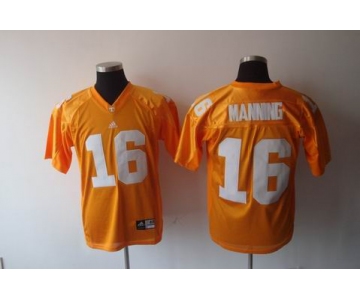 ncaa (tennessee) #16 manning orange