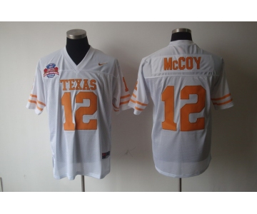 ncaa (texas) #12 mccoy white