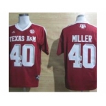 ncaa texas a&m aggies #40 von miller red