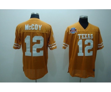 ncaa (texas longhorns) #12 mccoy orange