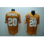 ncaa (texas longhorns) #20 campbell orange