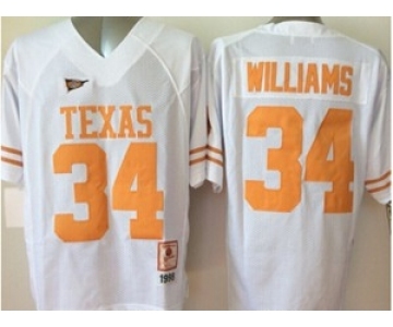 ncaa texas longhorns #34 williams white