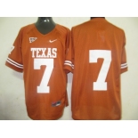 ncaa (texas longhorns) #7 orange