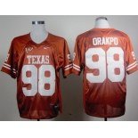 ncaa (texas longhorns) #98 orakpo orange