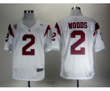 ncaa (usc trojans) #2 woods white