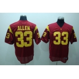 ncaa (usc trojans) #33 allen red