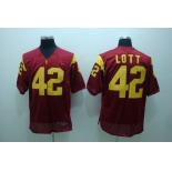 ncaa (usc trojans) #42 lott red