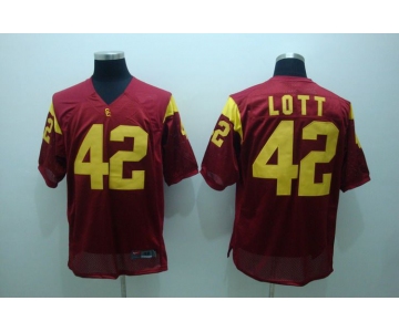 ncaa (usc trojans) #42 lott red