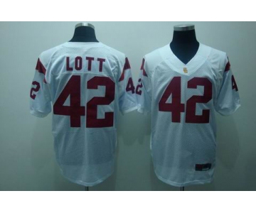 ncaa (usc trojans) #42 lott white