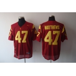 ncaa ( usc trojans ) #47 matthews red