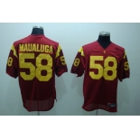 ncaa (usc trojans) #58 maualuga red