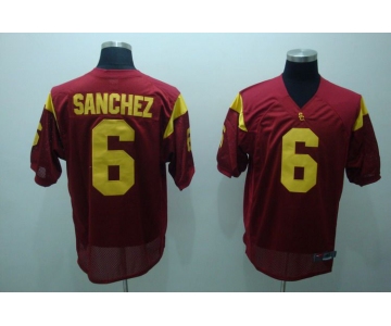 ncaa (usc trojans) #6 sanchez red