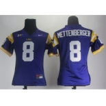 women ncaa jerseys lsu tigers #8 mettenberger purple