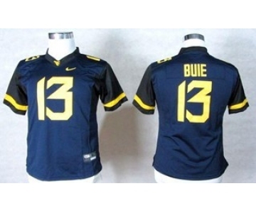 women ncaa jerseys virginia mountaineers #13 buie blue