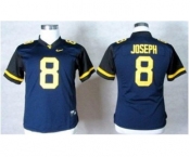 women ncaa jerseys virginia mountaineers #8 karl joseph blue