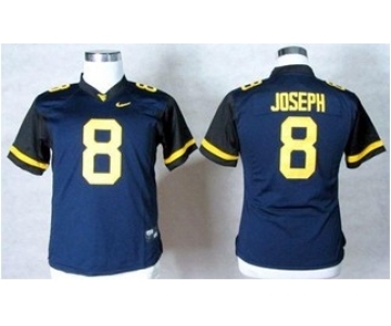 women ncaa jerseys virginia mountaineers #8 karl joseph blue