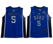 Blue Devils #5 R.J. Barrett Blue Black Basketball Elite Stitched Youth College Jersey