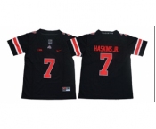 Youth Buckeyes #7 Dwayne Haskins Jr Blackout Limited Stitched Youth College Jersey