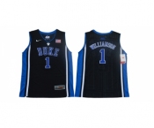 Youth Duke Blue Devils #1 Zion Williamson Black Youth Nike College Basketball Jersey