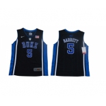 Youth Duke Blue Devils #5 RJ Barrett Black Youth Nike College Basketball Jersey