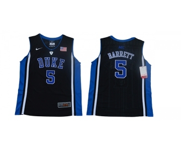 Youth Duke Blue Devils #5 RJ Barrett Black Youth Nike College Basketball Jersey