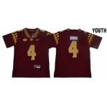 Youth Florida State Seminoles #4 Dalvin Cook Red Youth College Football Jersey