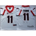 Youth Georgia Bulldogs 11 Jake Fromm White Youth Nike College Football Jersey