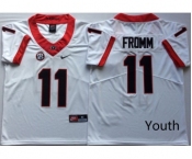 Youth Georgia Bulldogs 11 Jake Fromm White Youth Nike College Football Jersey