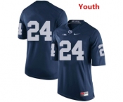 Youth Penn State Nittany Lions #24 Miles Sanders NCAA Navy Blue Stitched Jersey Without Name