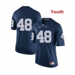 Youth Penn State Nittany Lions #48 Shareef Miller NCAA Navy Blue Stitched Jersey Without Name