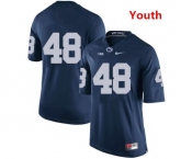 Youth Penn State Nittany Lions #48 Shareef Miller NCAA Navy Blue Stitched Jersey Without Name