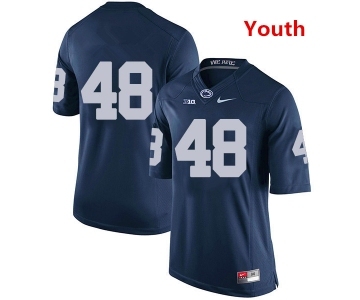 Youth Penn State Nittany Lions #48 Shareef Miller NCAA Navy Blue Stitched Jersey Without Name