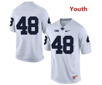 Youth Penn State Nittany Lions #48 Shareef Miller NCAA White Stitched Jersey Without Name