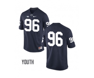 Youth Penn State Nittany Lions #96 Navy Jersey