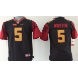 youth ncaa florida state seminoles #5 winston black[new]