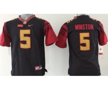 youth ncaa florida state seminoles #5 winston black[new]