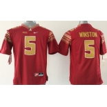 youth ncaa florida state seminoles #5 winston red[new]