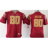 youth ncaa florida state seminoles #80 rashad greene red[nike fsu]