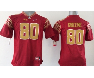 youth ncaa florida state seminoles #80 rashad greene red[nike fsu]