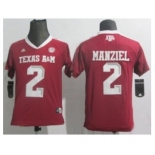 youth ncaa jerseys aggies #2 manziel red